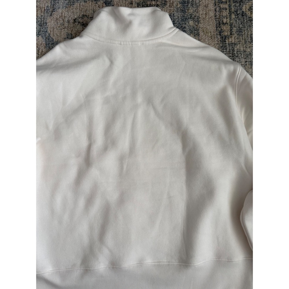 Everlane Luxe Fleece Half-Zip Sweatshirt in Bone Medium Pristine Condition - Picture 6 of 6